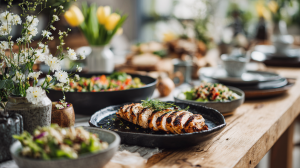 zdrowy wielkanocny stół