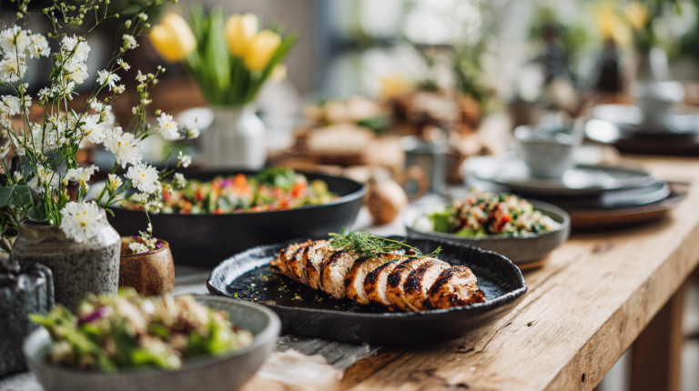 zdrowy wielkanocny stół