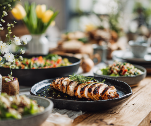 zdrowy wielkanocny stół